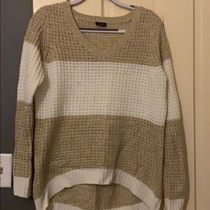 Tan/White sweater